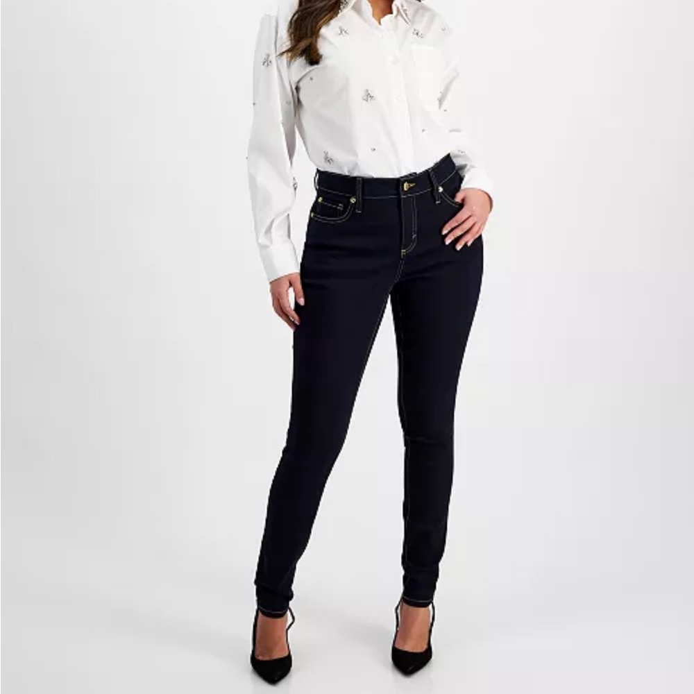I.N.C Jeans Skinny Leg Regular Fit Jeans Dark Indigo
